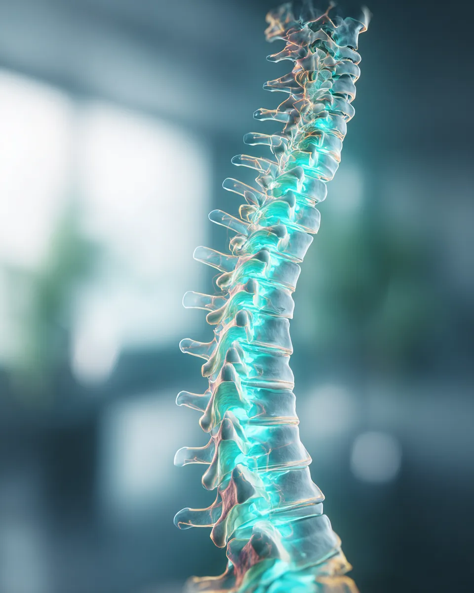 Representación de la columna vertebral